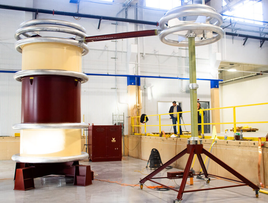 Pennsylvania Switchgear’s new 500-kV high-voltage test system at its Canonsburg, Pennsylvania, facility is designed to replicate the extreme electrical stresses encountered on modern transmission networks.